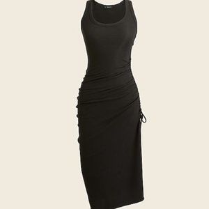 J. Crew Side-ruched midi dress